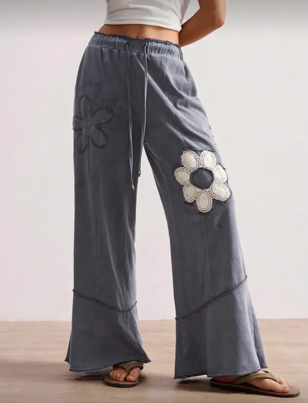 Boho Wide-Leg Pants  - Image 6