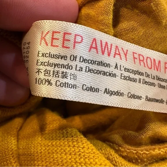 Free People Beach Culver City Pleated Slouchy Pants Size XS Yellow‎ Boho Casual - Image 10