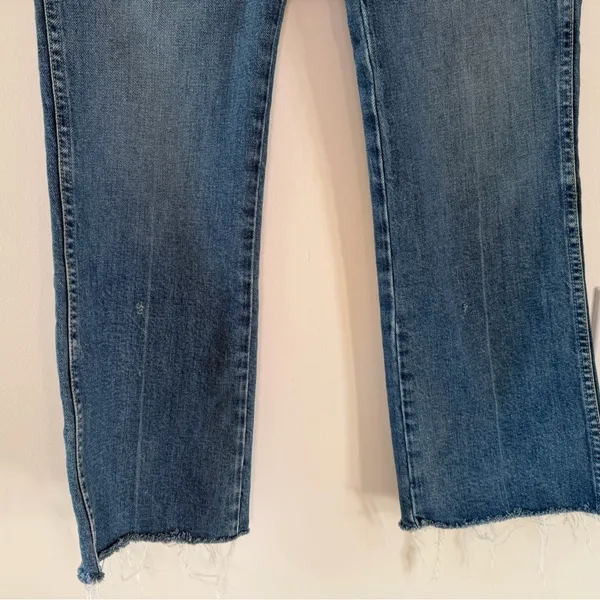 AMO Abigail Jeans in Peaceful Medium Wash Blue Patch Pocket Denim Size 26 - Image 5