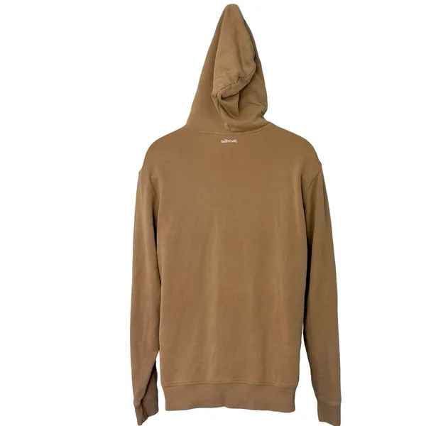 Allbirds Tan Beige Hoodie Organic Cotton Hemp Tencel Sweatshirt Unisex Size L - Image 6
