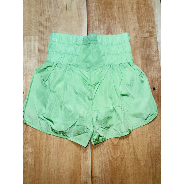 Free People Movement Shorts Lime‎ Green High Waisted Athletic Workout S - Image 5