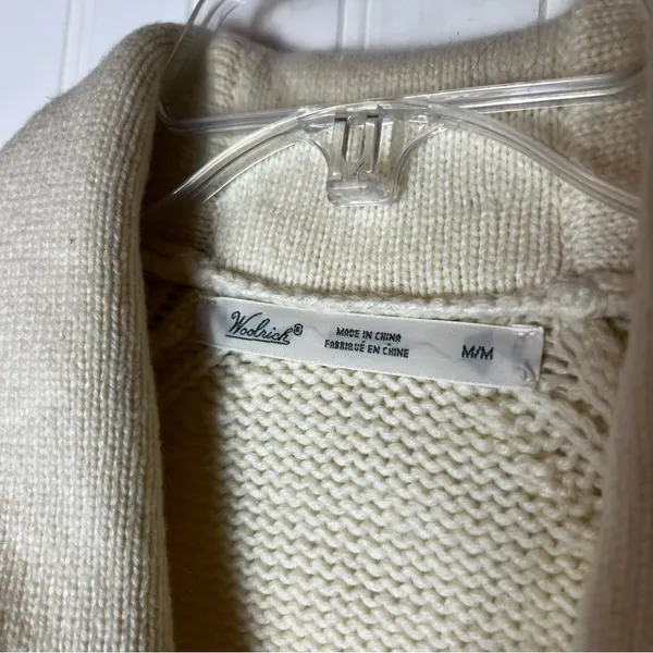 Woolrich Women's Cream Cardigan Sweater‎ - Image 3