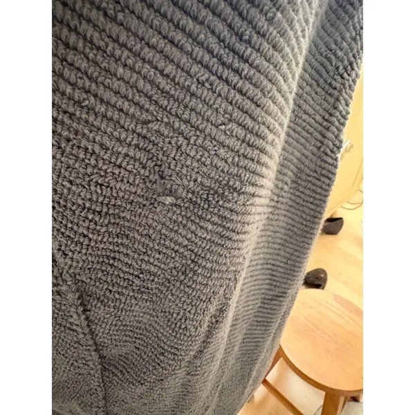 Coyuchi NEW Air Weight Organic Bath Wrap M/L Gray Shadow - Image 4