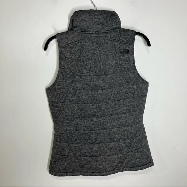 The North Face Pseudio puffer vest gray women’s size‎ medium winter casual - Image 11