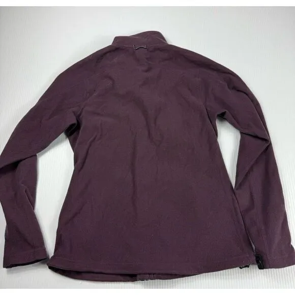 North Face Sweatshirt Womens‎ Medium Hoodie Full Zip Long Sleeve Purple TKA 200 - Image 8