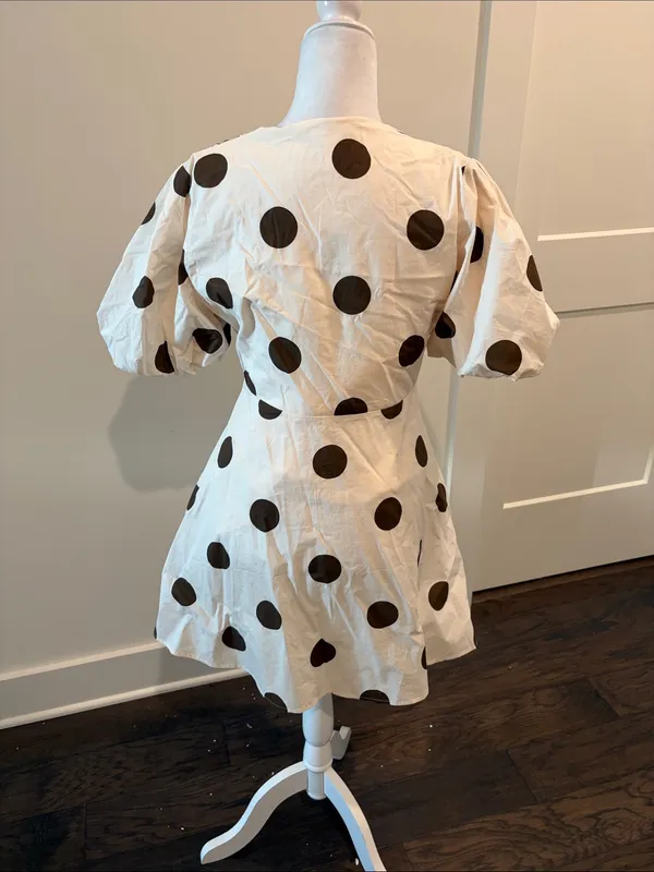 New With Tags Glam Polka Dit Dress Sz M - Image 3