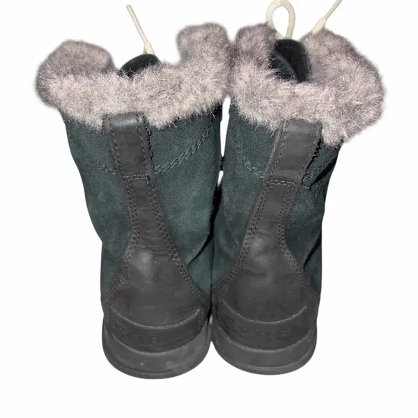 Sorel Explorer Black Joan Suede Boots Shoes size 8.5 - Image 6