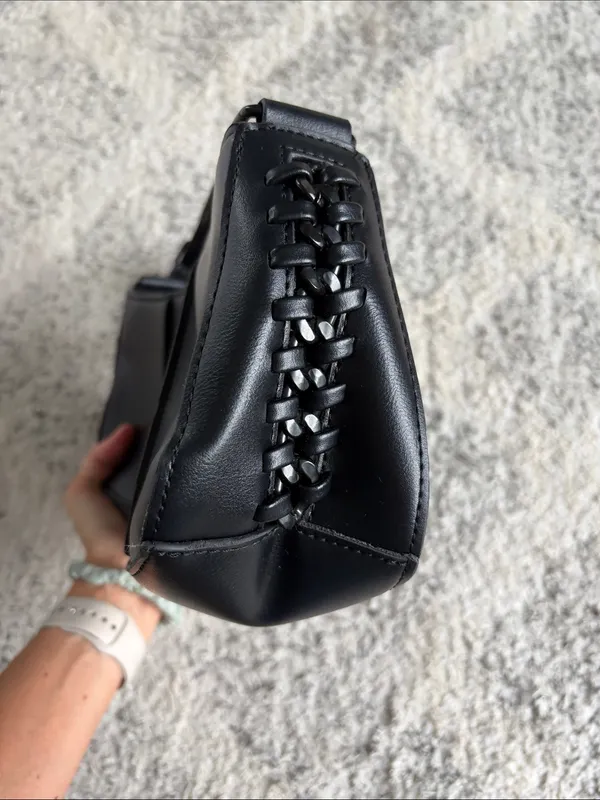 BCBGeneration Classic Black Baguette Shoulder Bag Y2K - Image 4