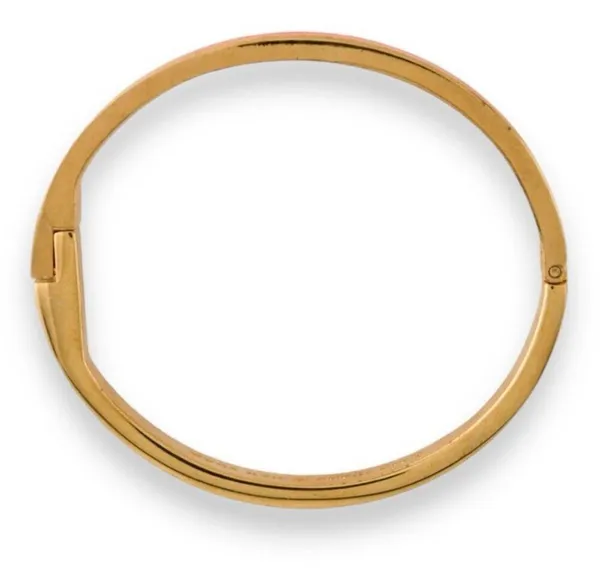 Kate Spade New York Sparks Fly Enamel Bangle Bracelet Coral Gold Tone - Image 3