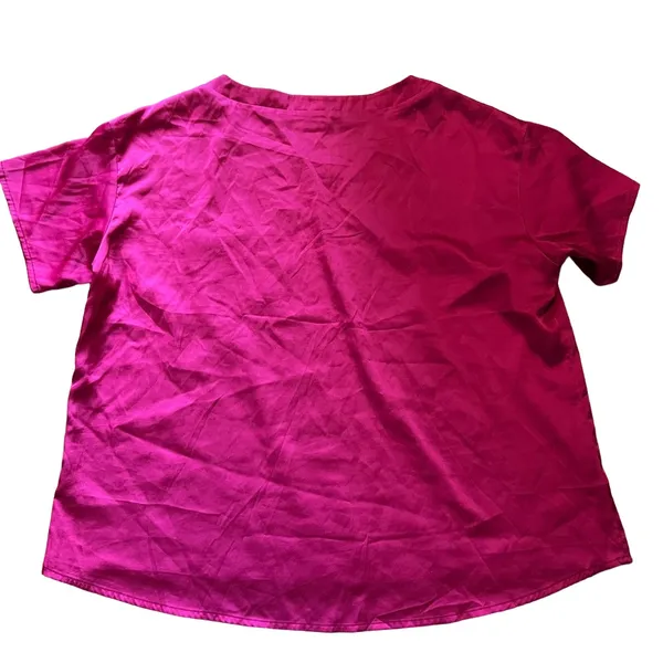 Ekouaer Women’s Vibrant Pink Two-Piece Sleep Set Size M - Image 4