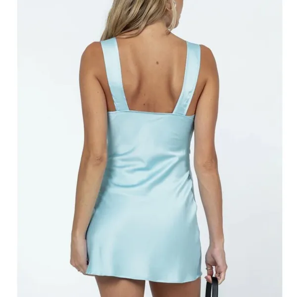 Princess Polly Lioness BEL AIR MINI DRESS BLUE Size XS - Image 5