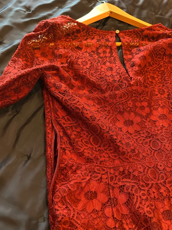 Red Lace Dress - Image 5