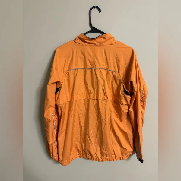 Nike Womens Vintage Y2K Full Zip Orange Windbreaker Size Medium 8-10 Lightweight - Image 2