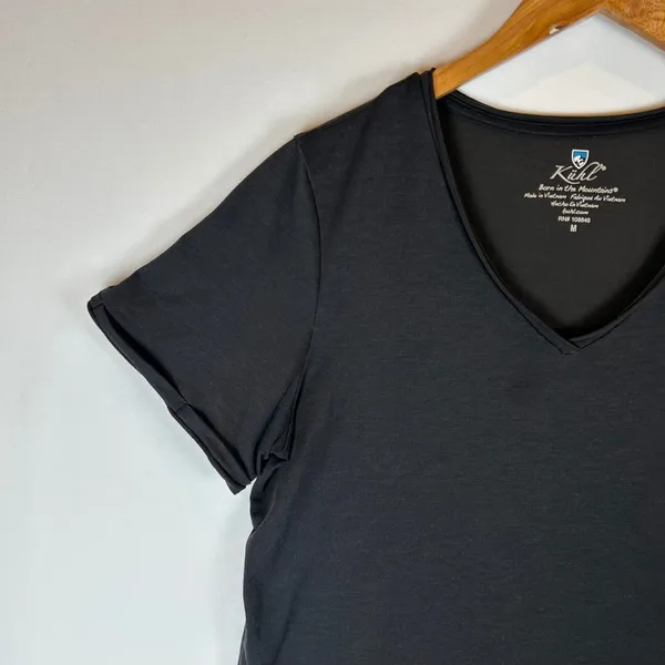 Kuhl Womens Black V Neck Short Sleeve T Shirt‎ Top Size M Casual - Image 8