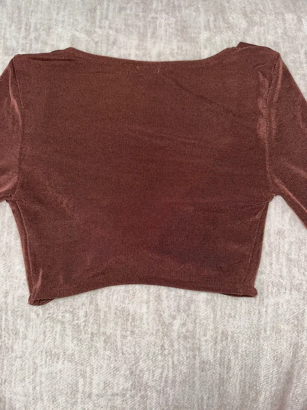 Garage Long Sleeve Crop Top - Image 2