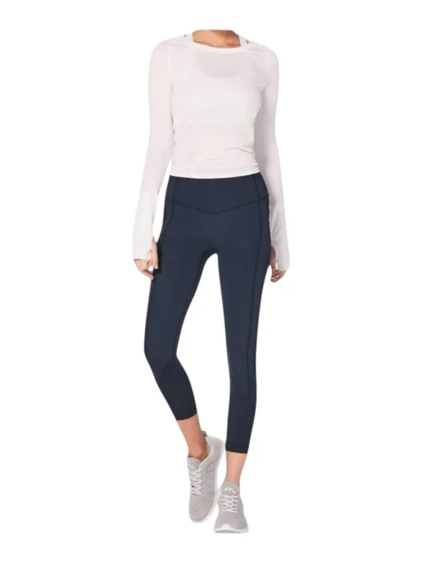 Lululemon ☀︎︎ All The Right Places Hi Waist 23” Crop II Yoga Pant ☀︎︎ Navy 6 - Image 3