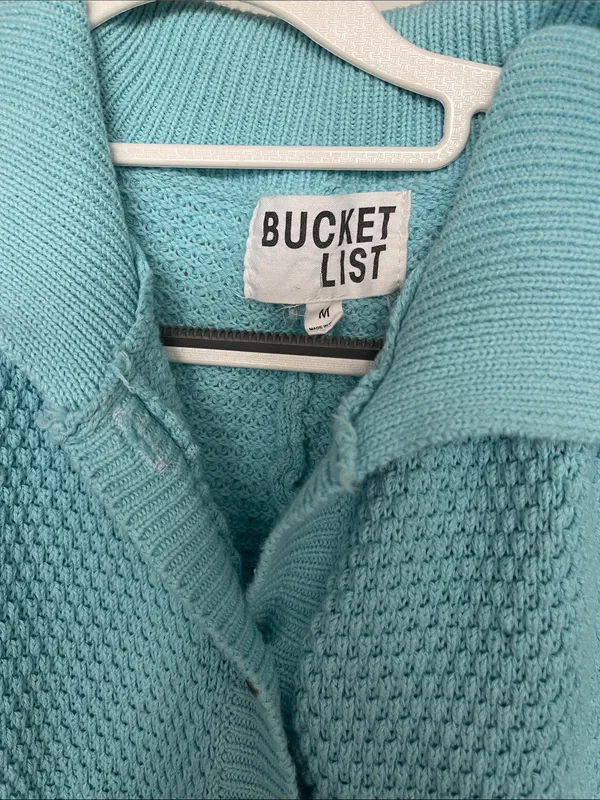 Bucketlist Aqua Knit Short Sleeve Romper with Collar M - XL - Image 2