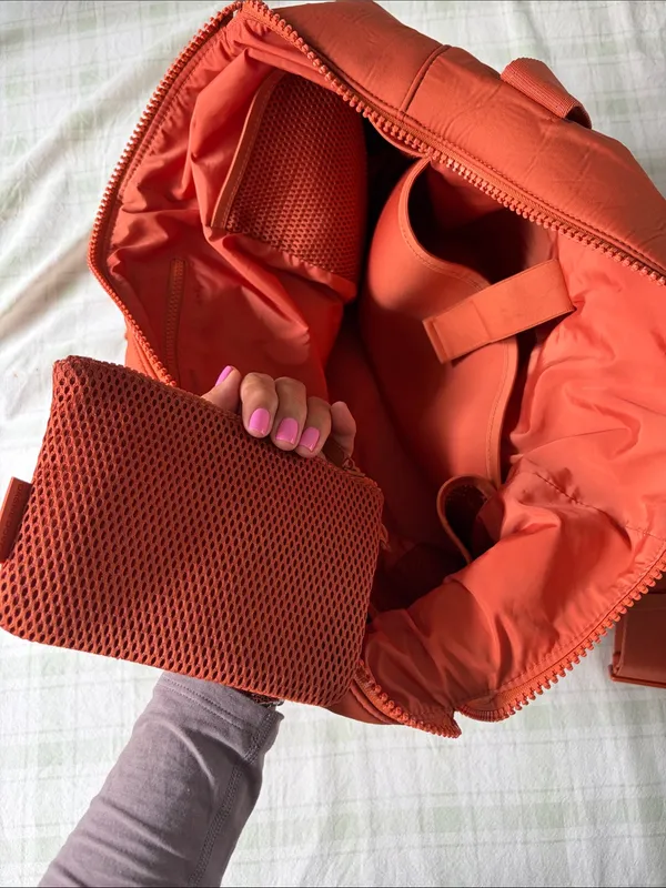 Dagne Dover Orange Neoprene Tote - Image 7