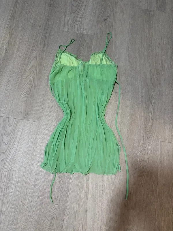 Y2K Rave Tank Green Size M - Image 4