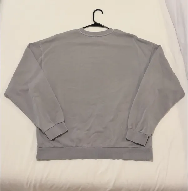 Skims Grey Boyfriend Crewneck, Size XS - Image 2