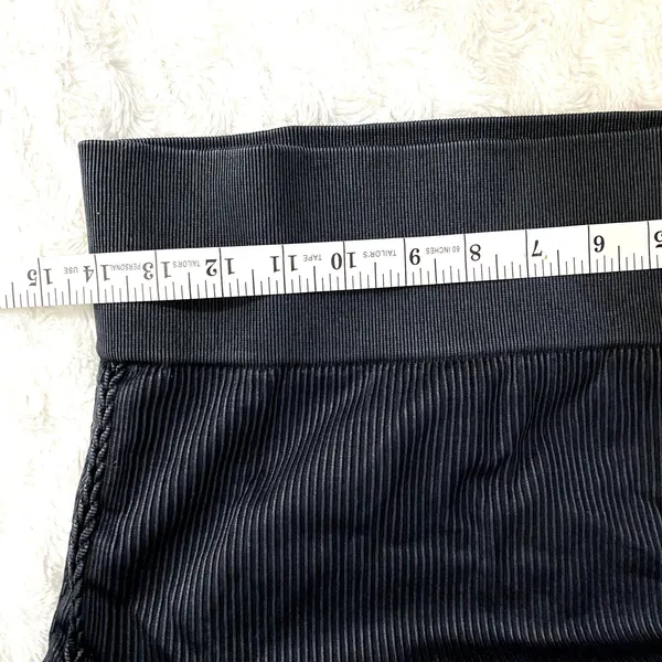 NEW Aerie Offline Black Sidewalk Seamless Ribbed Long Sleeve Cropped Top XL - Image 7