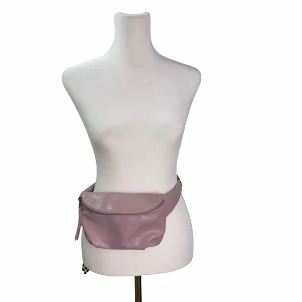 Universal Threads Mauve Faux Leather Belt Bag Checker Strap Crossbody Fanny Pack - Image 3