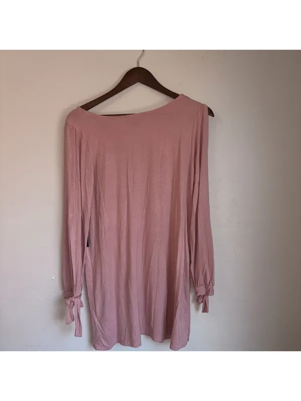 NWT Lulus Glory of Love Dress - Women's Size Medium - Pink Cold Shoulder - Image 6