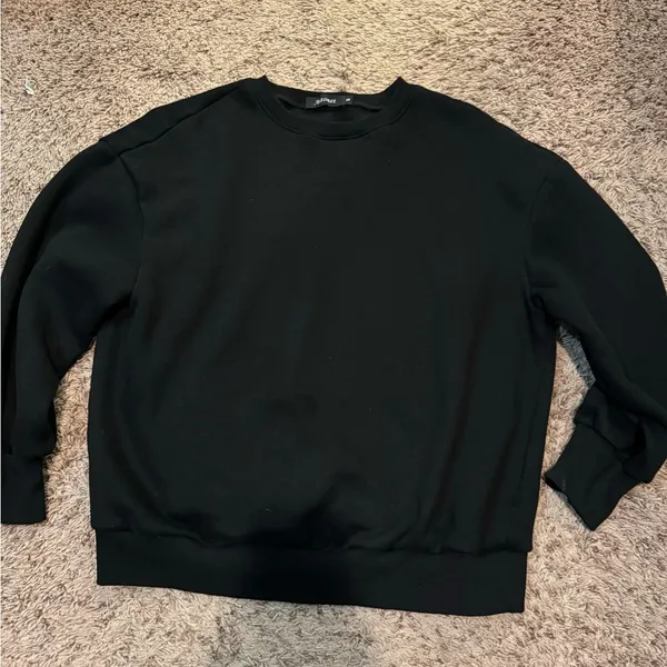 Oversized Black Sweatshirt NWOT (size‎ small) - Image 5