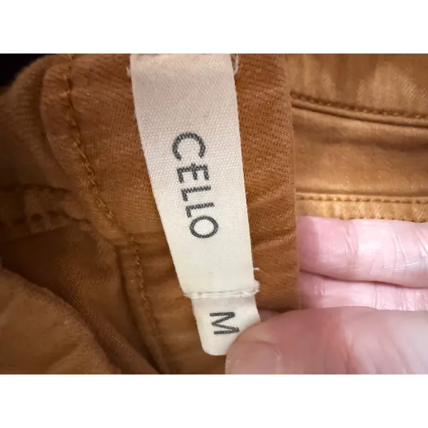 Cello Burnt Orange Mid Rise Flare Pants Boho Western Retro‎ Size M - Image 6