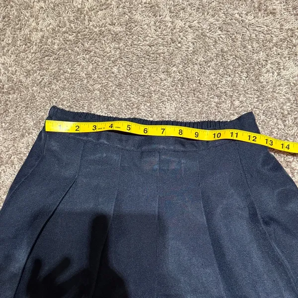 Izod Dark Navy Pleated Skater Mini Skirt / AA6 - Image 5