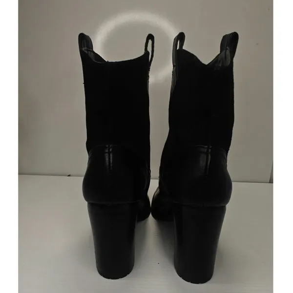 Black leather Western Boot sz 8.5 - Image 4