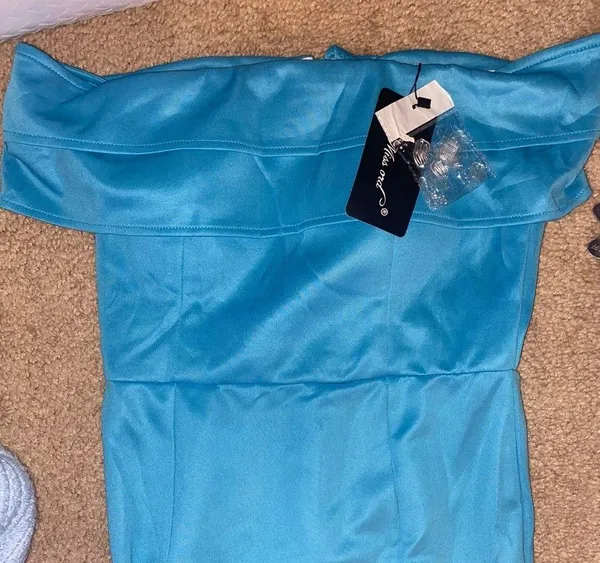 blue long formal dress - Image 4
