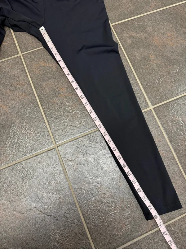 Forme Sculpt+ Leggings High Rise Pull On Obsidian Black Large Logo Fitness Gym - Image 11
