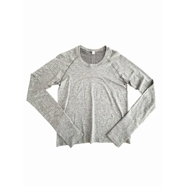 Lululemon Swiftly Womens Size 8 Gray Top Tech Long Sleeve Activewear #JJJ3-4 - Image 7