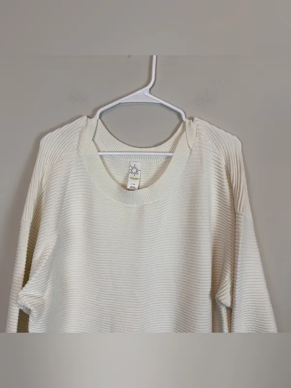 OFFLINE by Aerie Home Stretch Off The Shoulder Sweater Size Large - Image 3