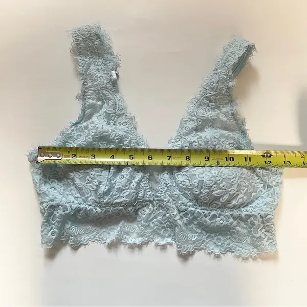 Aerie Eyelash Lace Plunge Bralette‎ Women’s size Medium - Image 12