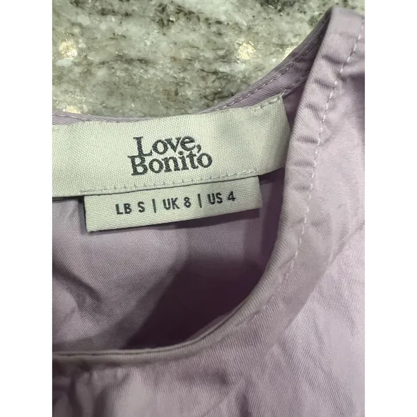 Love‎ Bonito Purple Sleeveless A-Line Dress Size 4 - Image 4