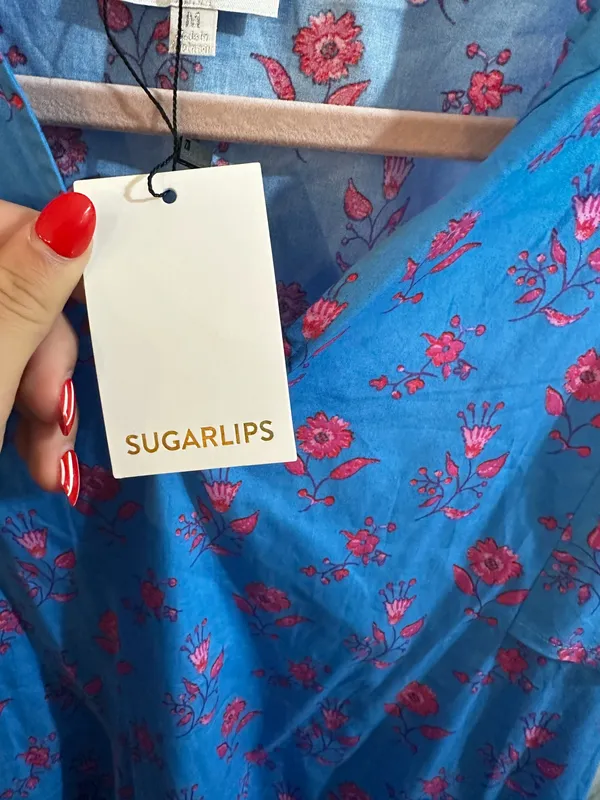 Sugarlips Dress Mini Blue Floral - Image 3