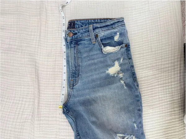 Women's Abercrombie & Fitch Blue High Rise Slim Jeans Size 31 - Image 6
