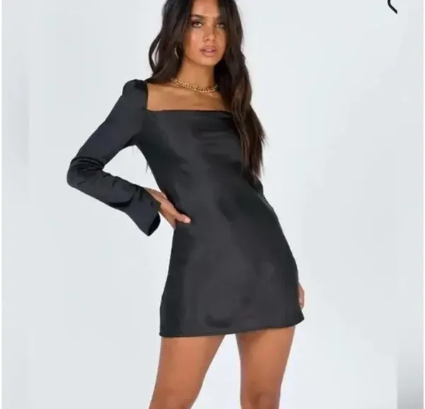 Princess Polly Mini Dress Black - Image 2