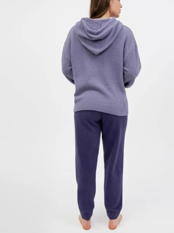 DAVID ARCHY Fleece Fuzzy Cozy Soft Comfy Loungewear, Purple, Size XL, NWT - Image 2