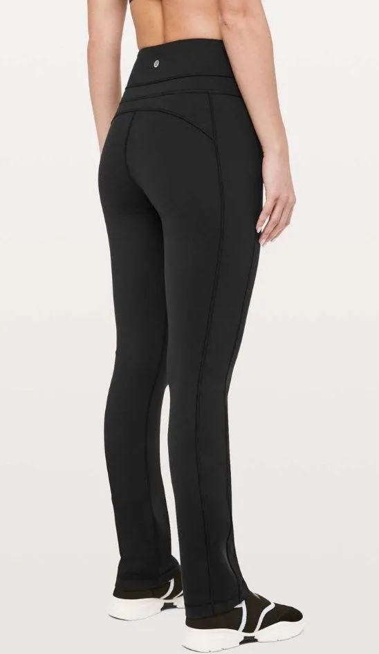 Lululemon Groove Pant Straight 32" Black Size 8 Yoga Workout Travel Gym GUC - Image 2