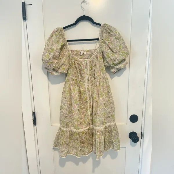 Love the Label Anthropologie floral mini dress size small - Image 3