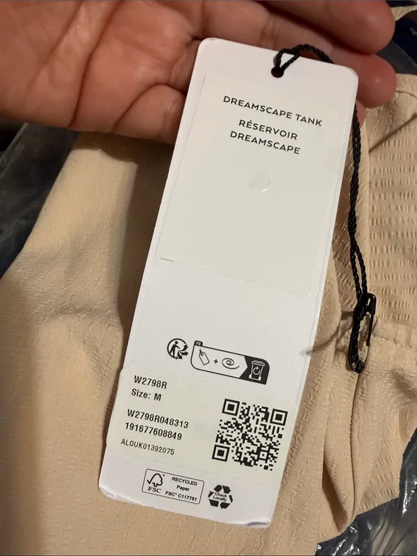Alo Yoga Dreamscape Macadamia Tank Top Sz M - Image 4