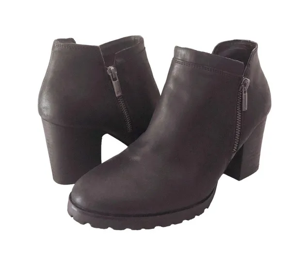 Lucky Brand Black Leather Ankle Boots - Image 4