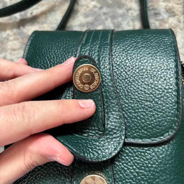 Women’s dark green shoulder crossbody bag - Image 3