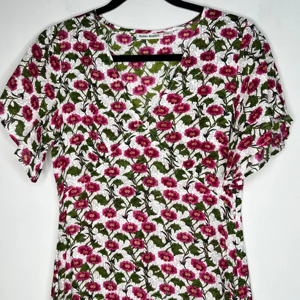 Roller Rabbit Floral Midi Dress Size XS - Image 4