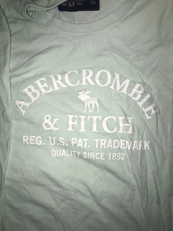 Abercrombie Mint Green Soft Long Sleeve T-Shirt - Image 3