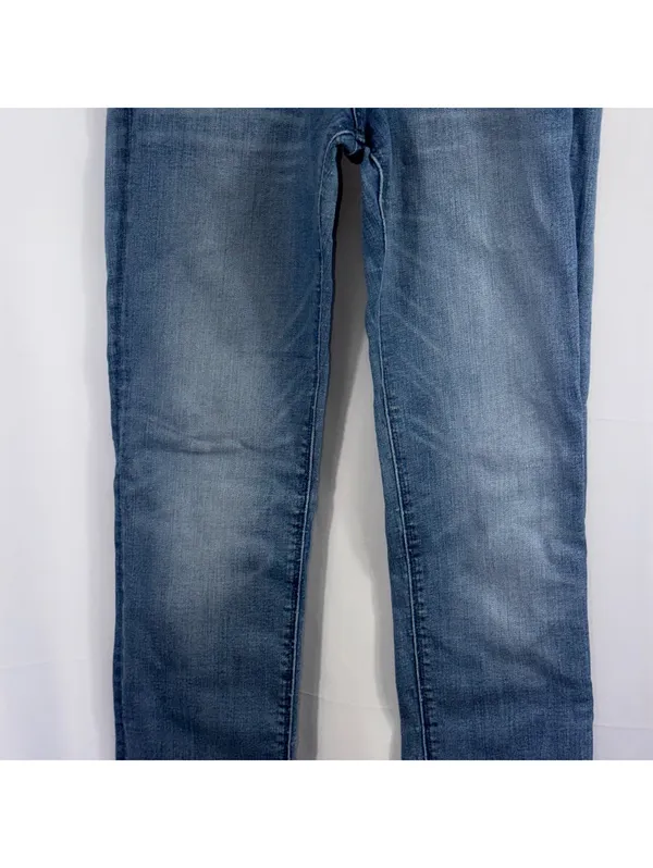 Express Cropped Legging Mid Rise Jeans Size 4 Stretch - Image 3