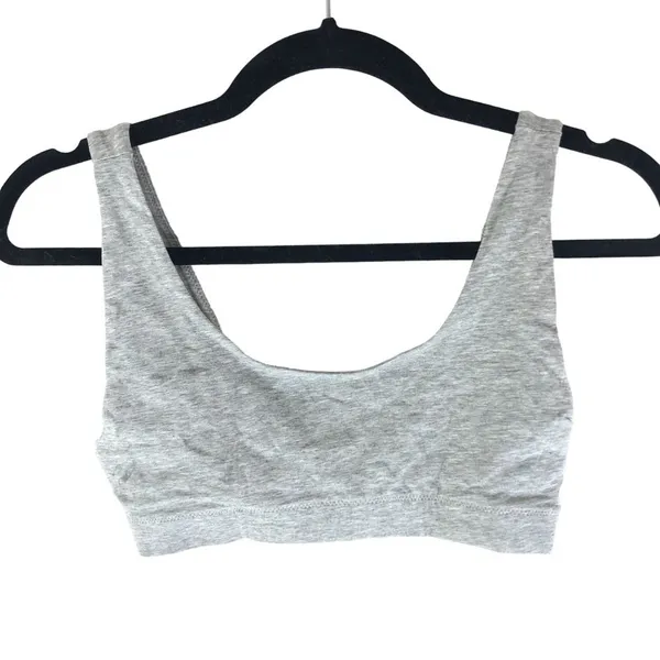 Everlane Womens The Cotton Tank Bra Heathered Gray XS - Image 3